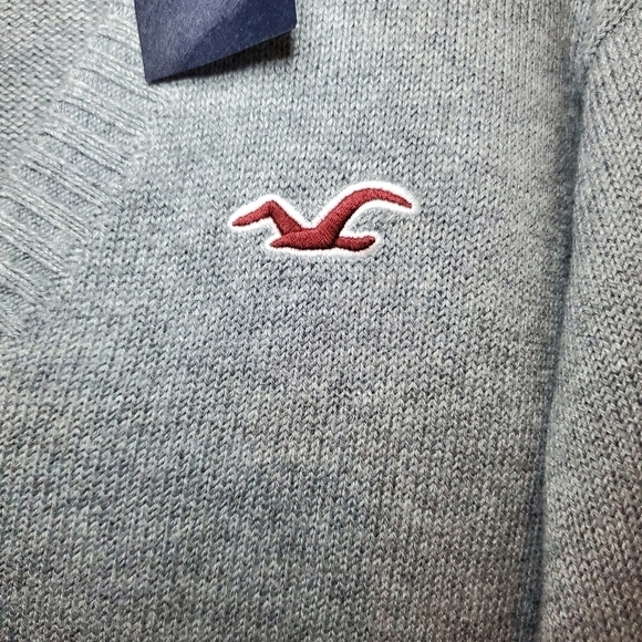 Hollister sweater Gray Sz XS Logo - Picture 2 of 7